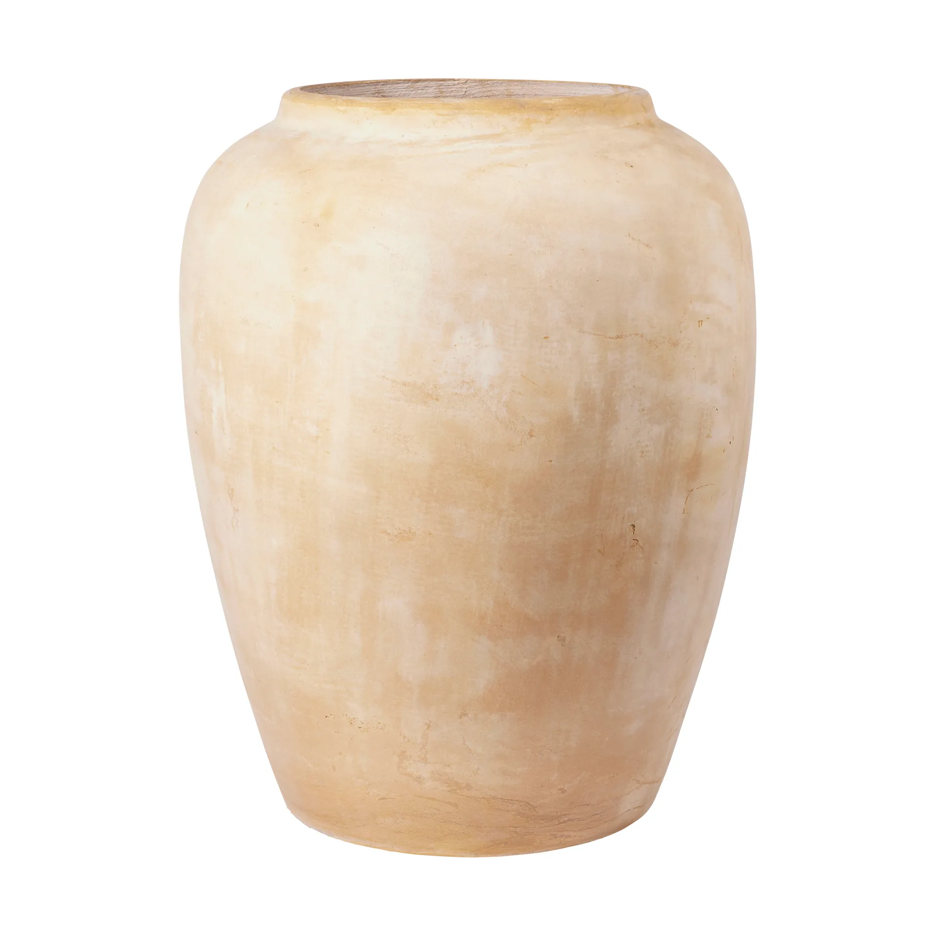 Ray floor vase Ø50 cm, Antique beige Broste Copenhagen
