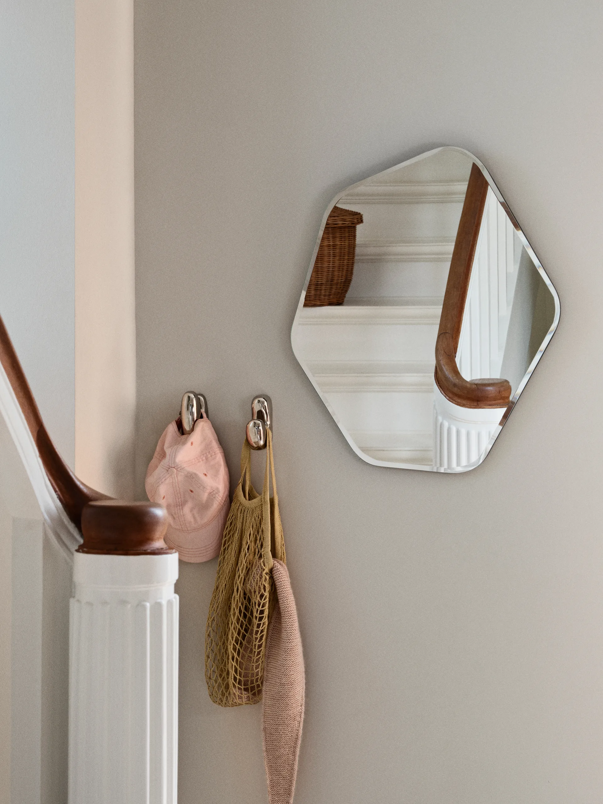 Ruby wall mirror 60x50 cm, Clear-black Broste Copenhagen
