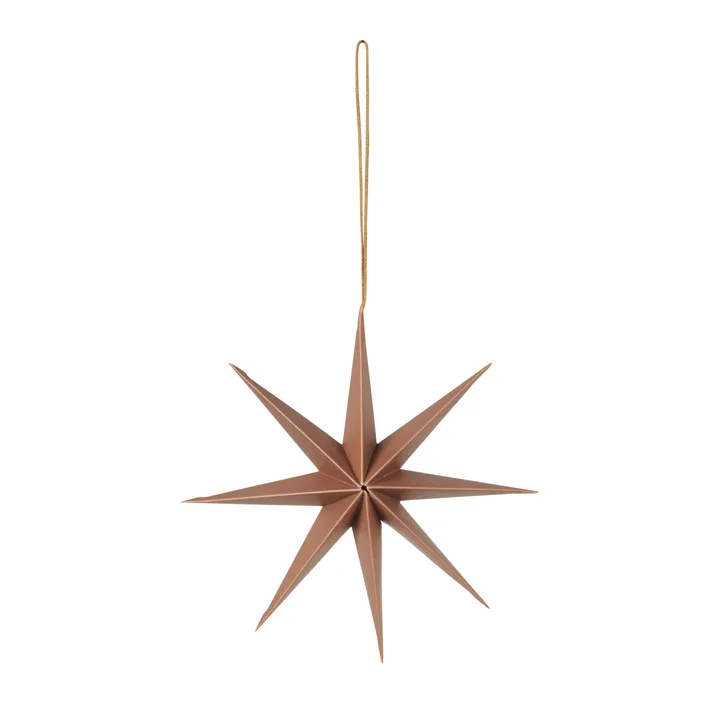 Star paper star Ø15 cm - Indian tan - Broste Copenhagen