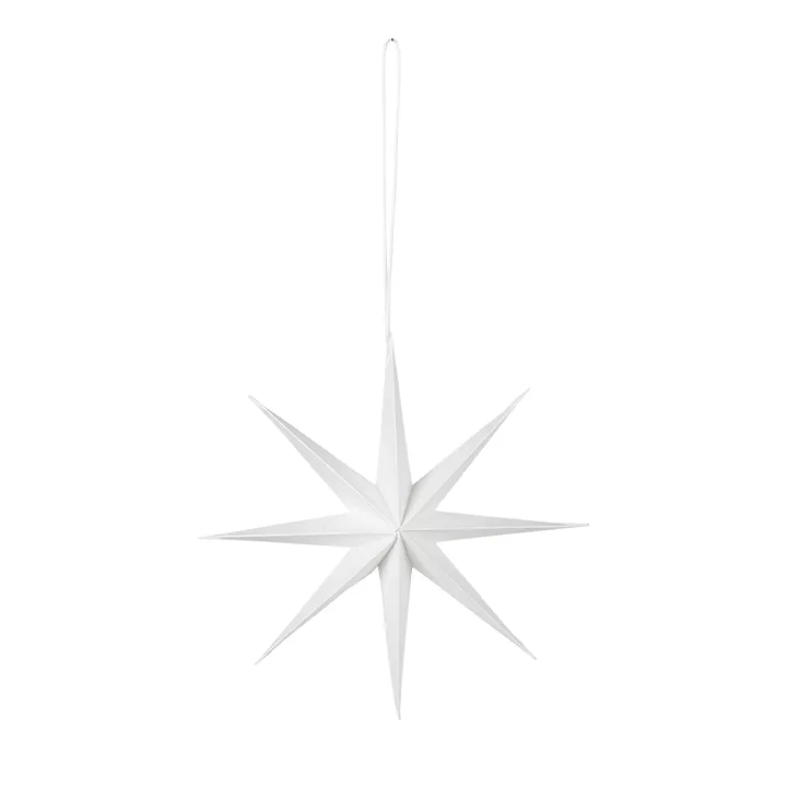 Star paper star Ø15 cm - White - Broste Copenhagen