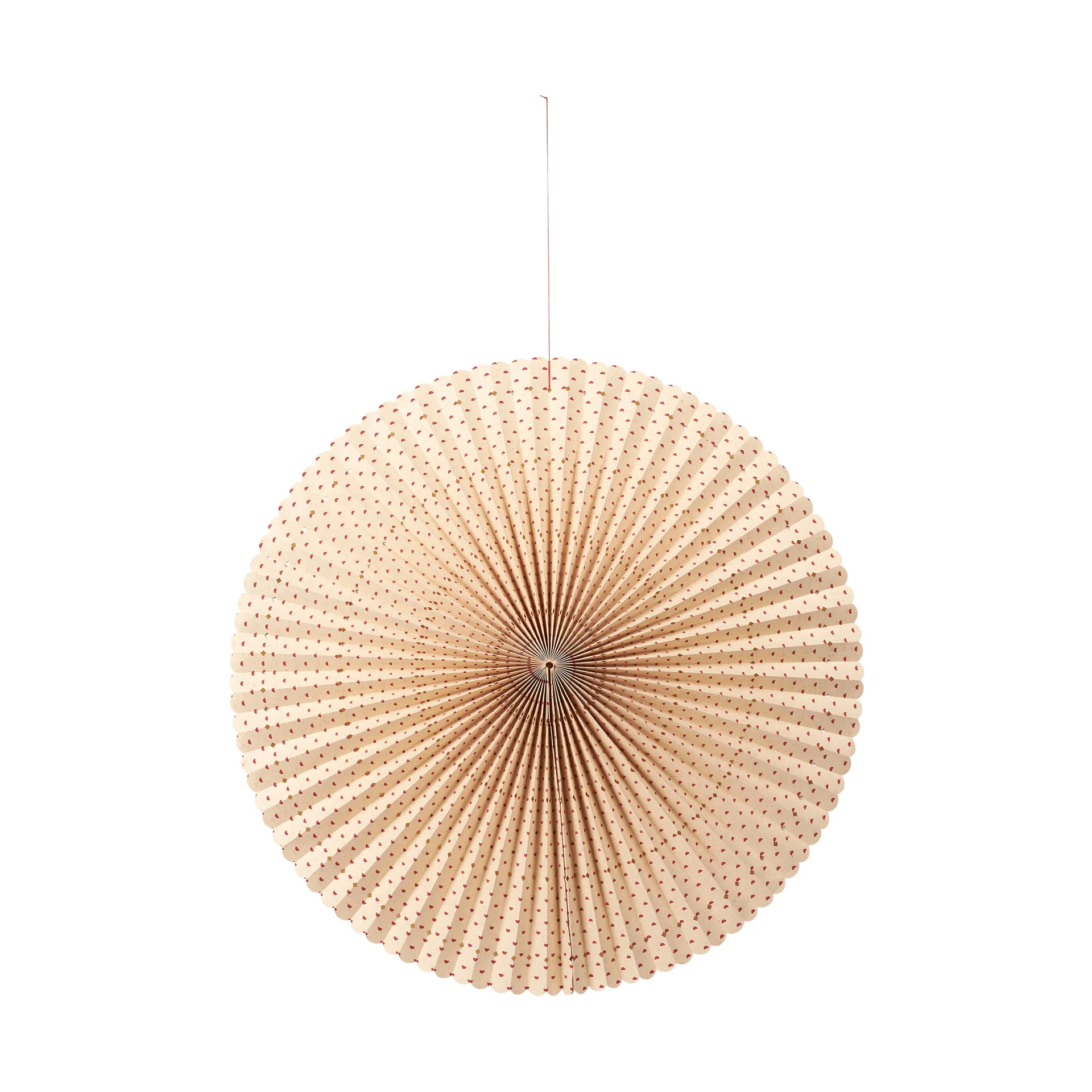 Stella rosette advent star L Ø60 cm, Natural-pompeian red Broste Copenhagen