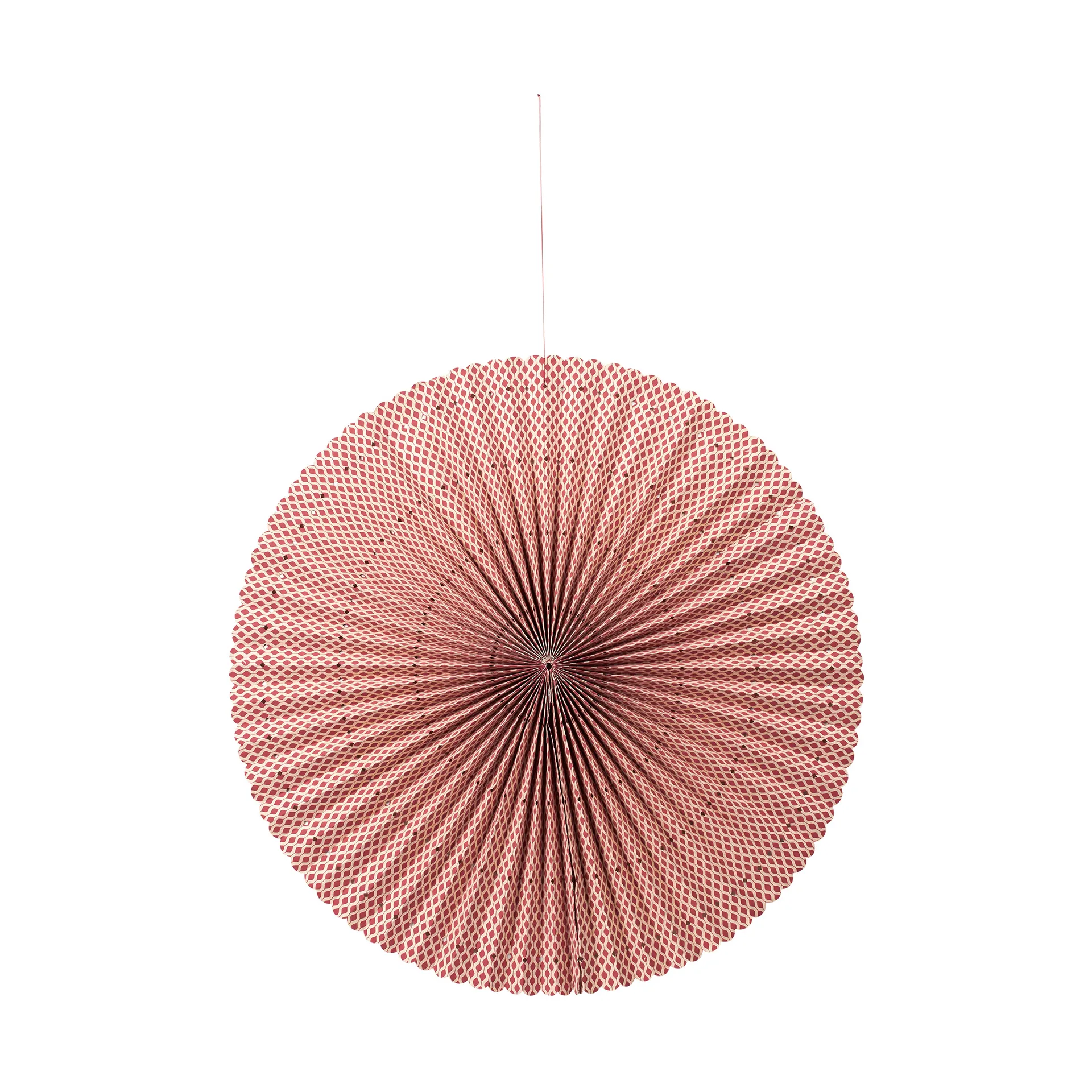 Stella rosette advent star L Ø60 cm, Pompeian red-natural Broste Copenhagen