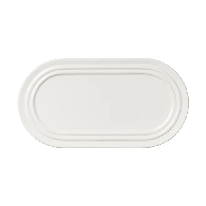 Stevns oval plate 27.5 cm - Chalk white - Broste Copenhagen