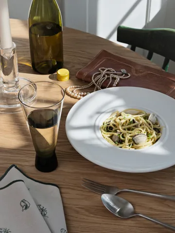 Stevns pasta plate Ø26 cm - Chalk white - Broste Copenhagen