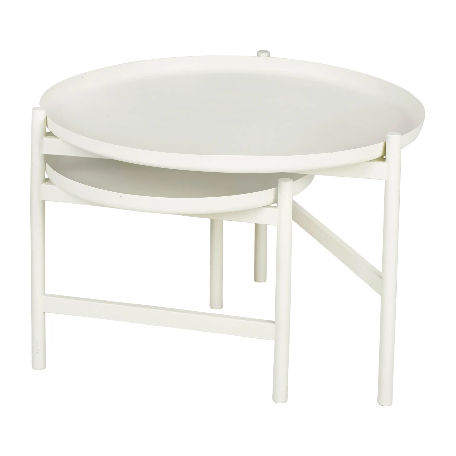 Turner table side table Ø70 cm, White Broste Copenhagen
