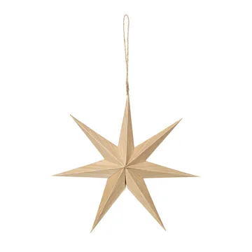 Venice wooden star Ø20 cm - Natural - Broste Copenhagen