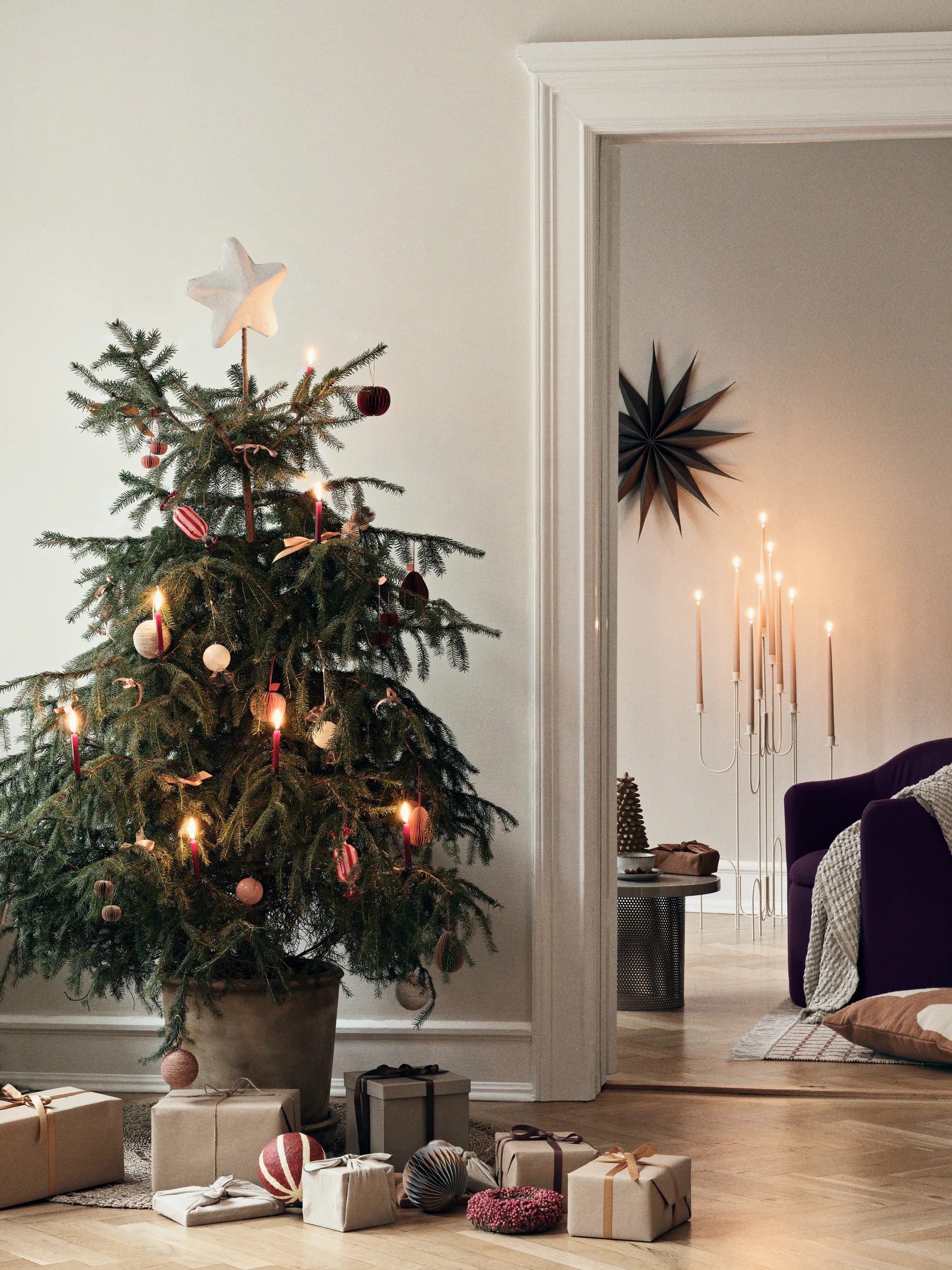 Venok Christmas star ornament Ø70 cm, fungi Broste Copenhagen