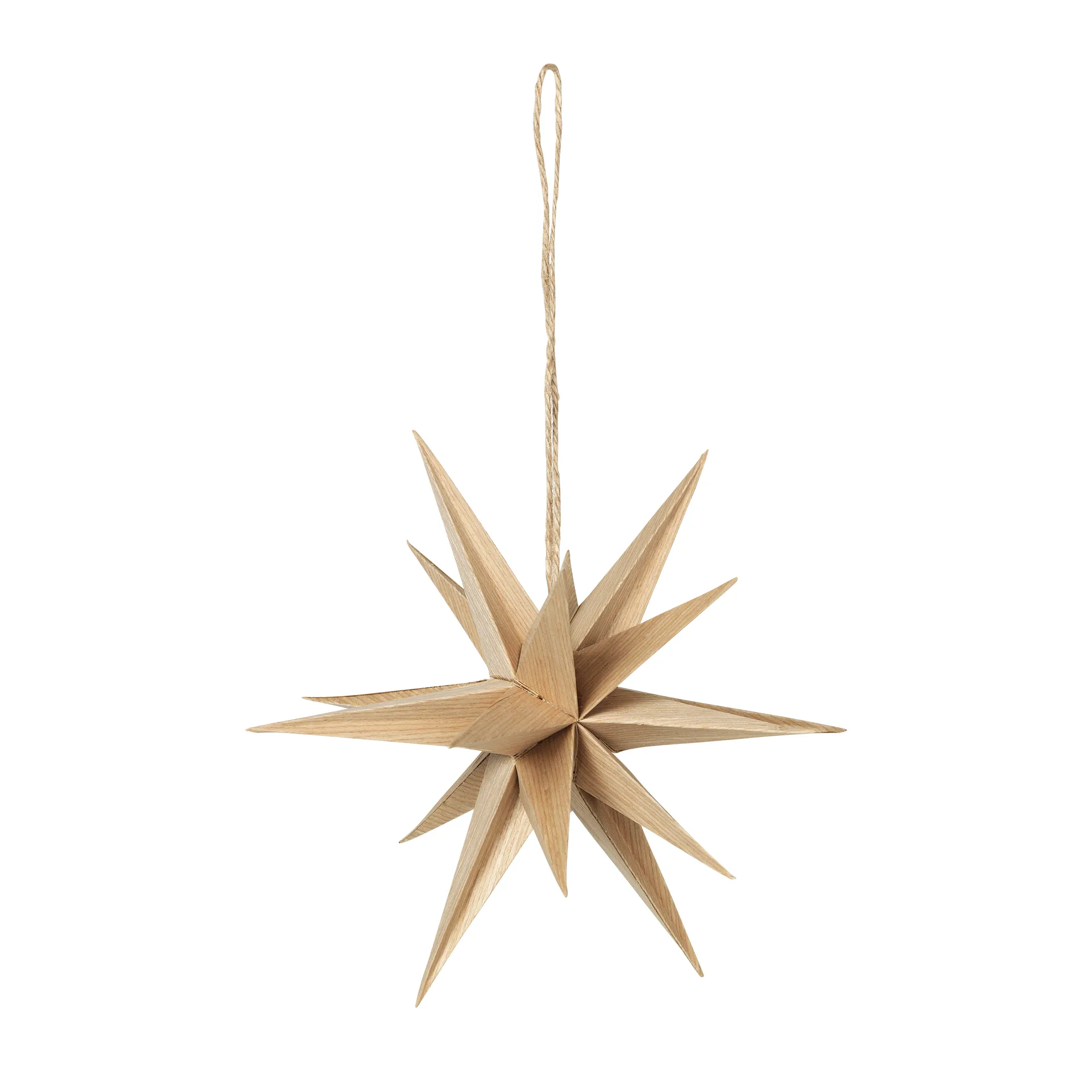 Venus wooden star Ø20 cm, Natural Broste Copenhagen