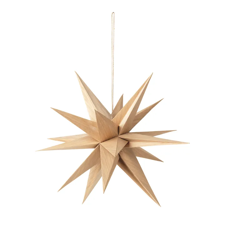 Venus wooden star Ø55 cm - Natural - Broste Copenhagen