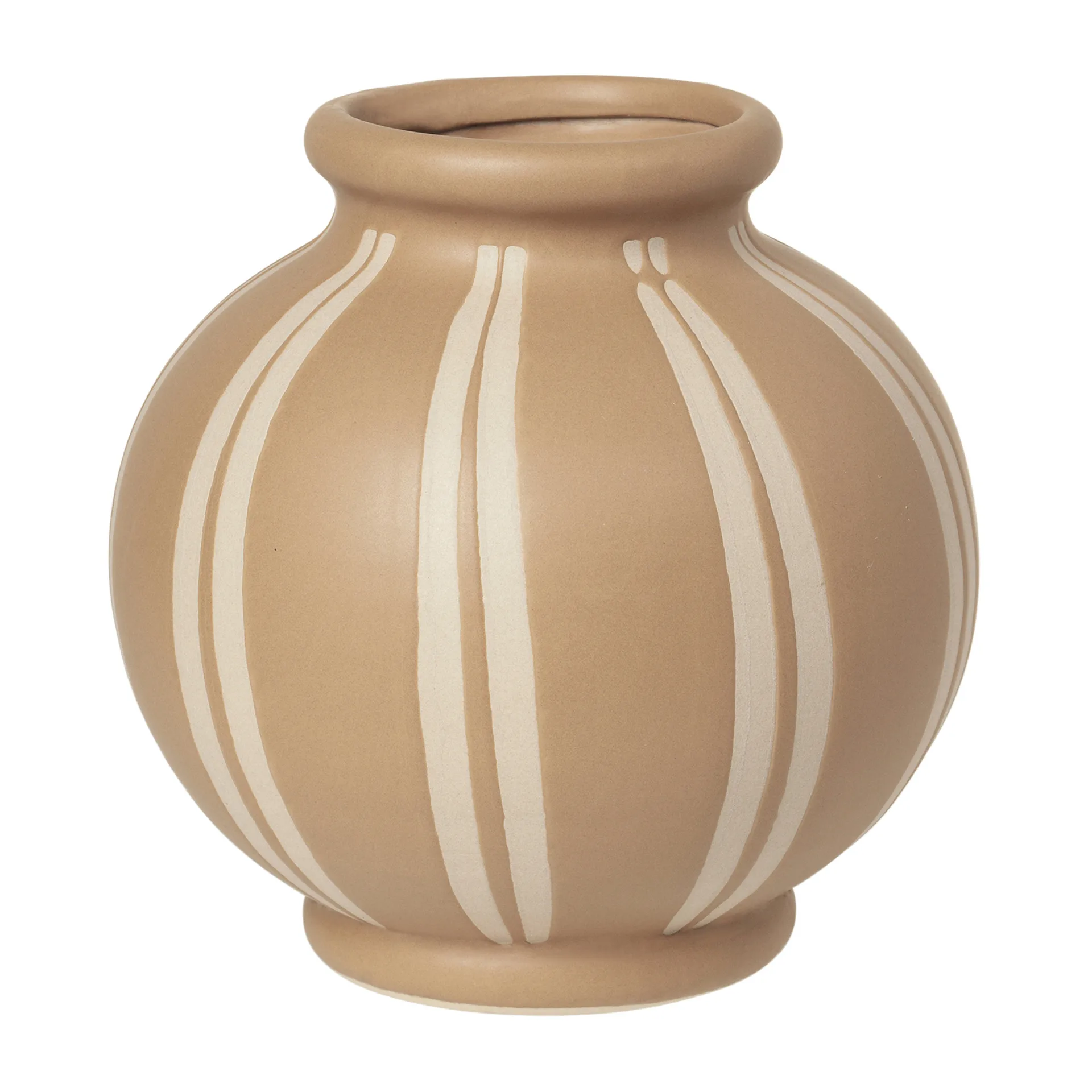 Wilma vase 17.8 cm, Meerkat-rainy day Broste Copenhagen