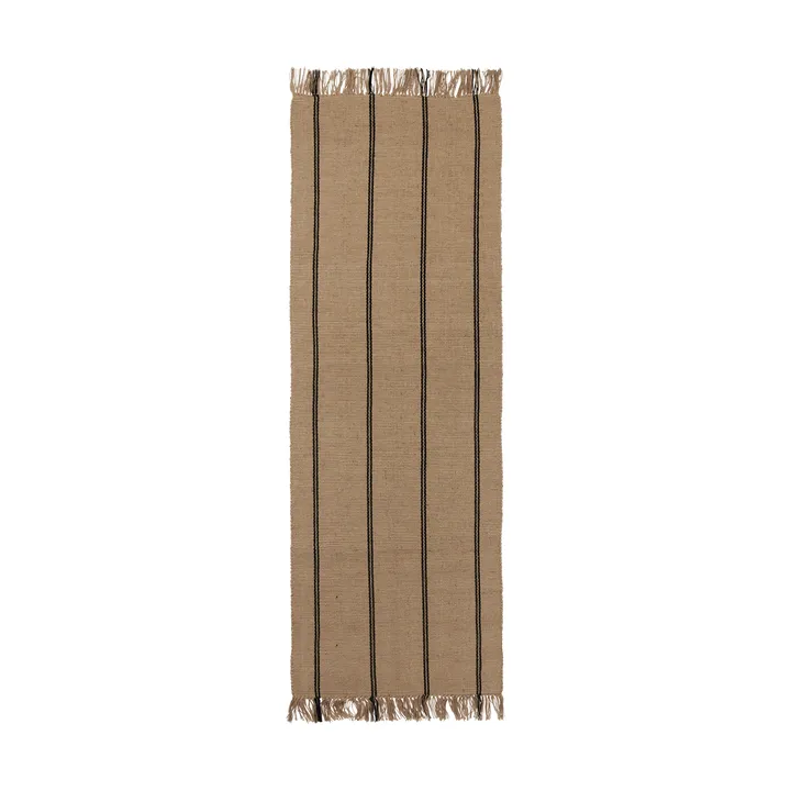 Yuki runner rug - Black-natural, 70x200 cm - Broste Copenhagen