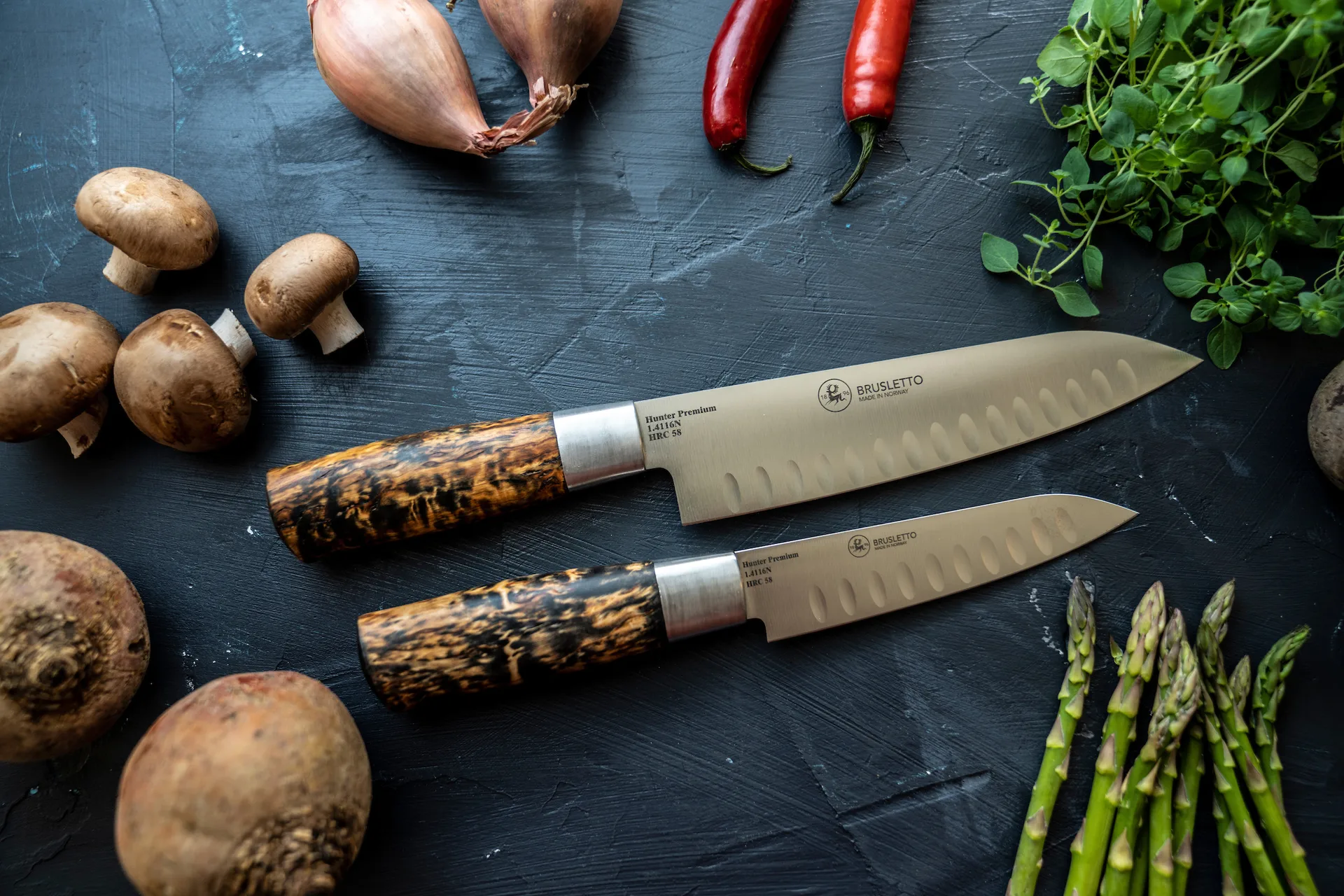 Hunter Premium Chef AP chef's knife, 31,5 cm Brusletto