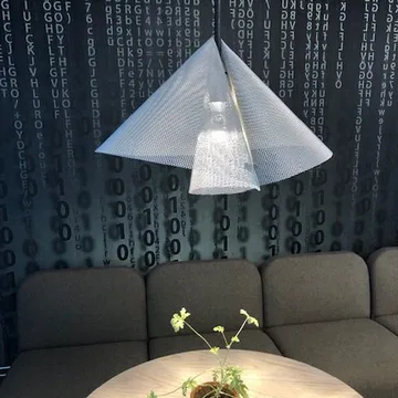 Diffuse pendant lamp - Orange, Ø45x32cm - Bsweden