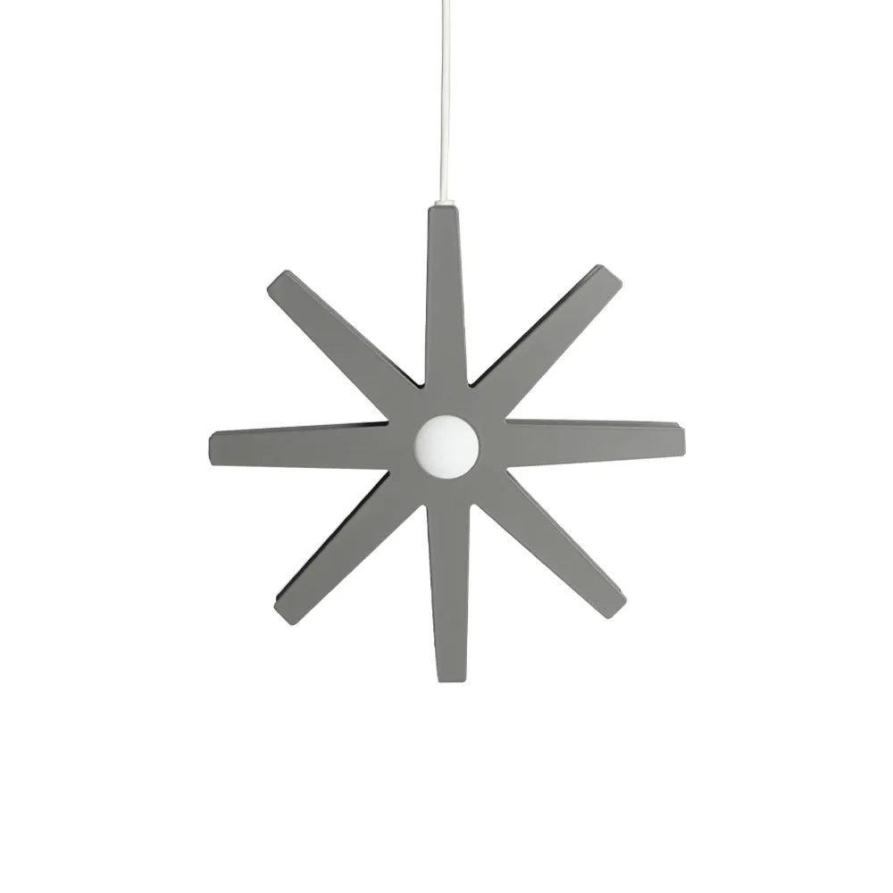 Fling 33 pendant, Light grey matte, white plastic cord Bsweden