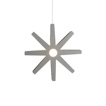 Fling 33 pendant - Light grey matte, white plastic cord - Bsweden