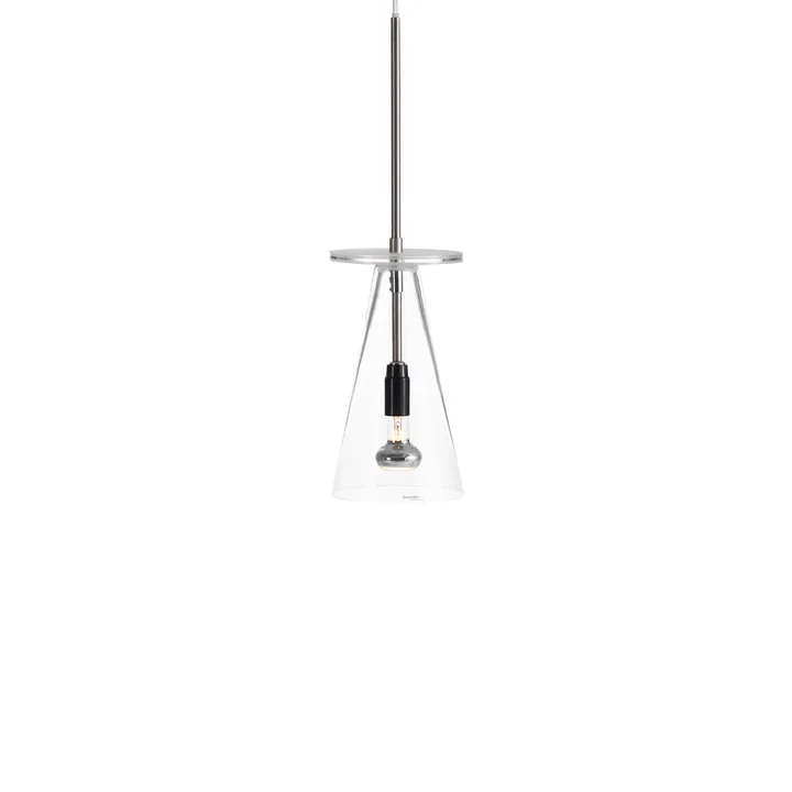 Kon pendant lamp - Clear, white tray - Bsweden