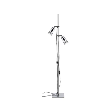 Manhattan 16 floor lamp - Glass clear, frosted band - Bsweden