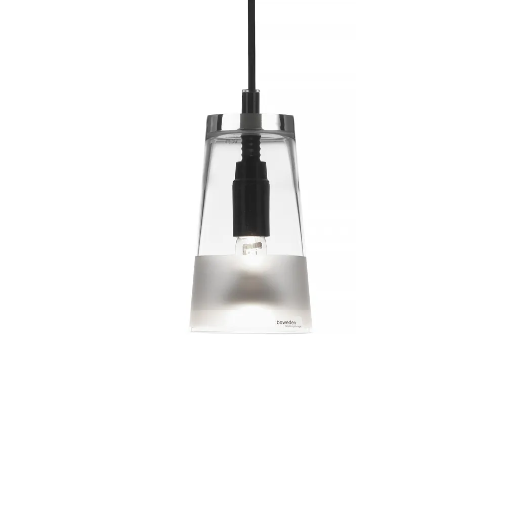 Manhattan 16 pendant lamp, Glass clear, frost horizontal band Bsweden