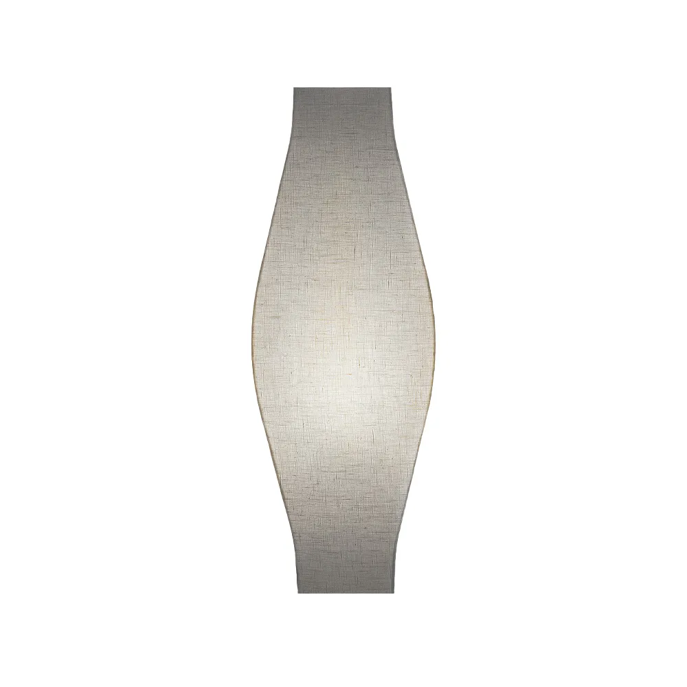 Stella wall lamp, Off-white, bleached linen fabric, white cord Bsweden