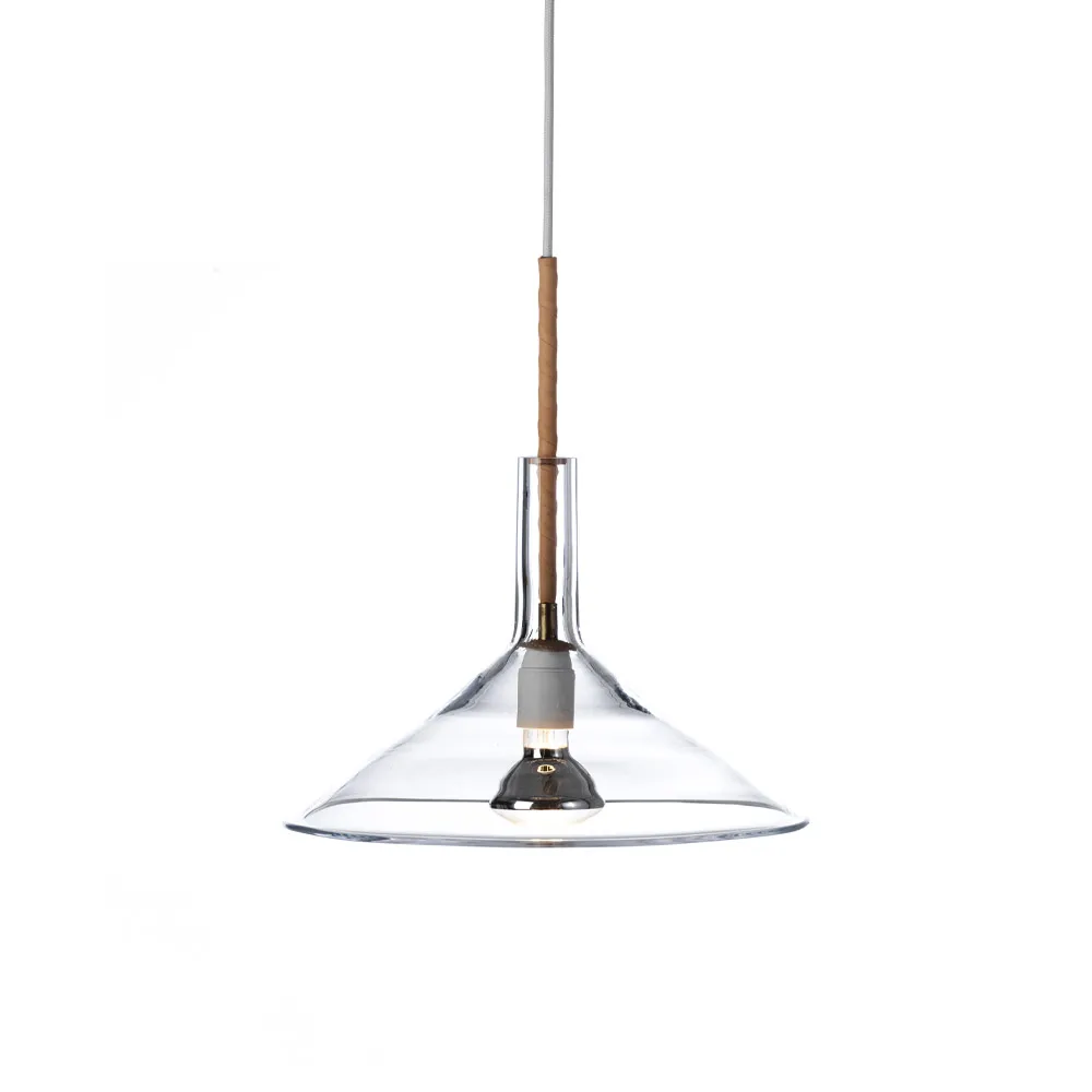 Tratten pendant lamp, Glass clear, led Bsweden