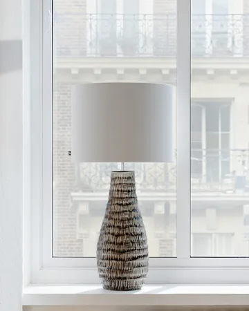 Bartha table lamp 74 cm - Brown-beige - By Rydéns