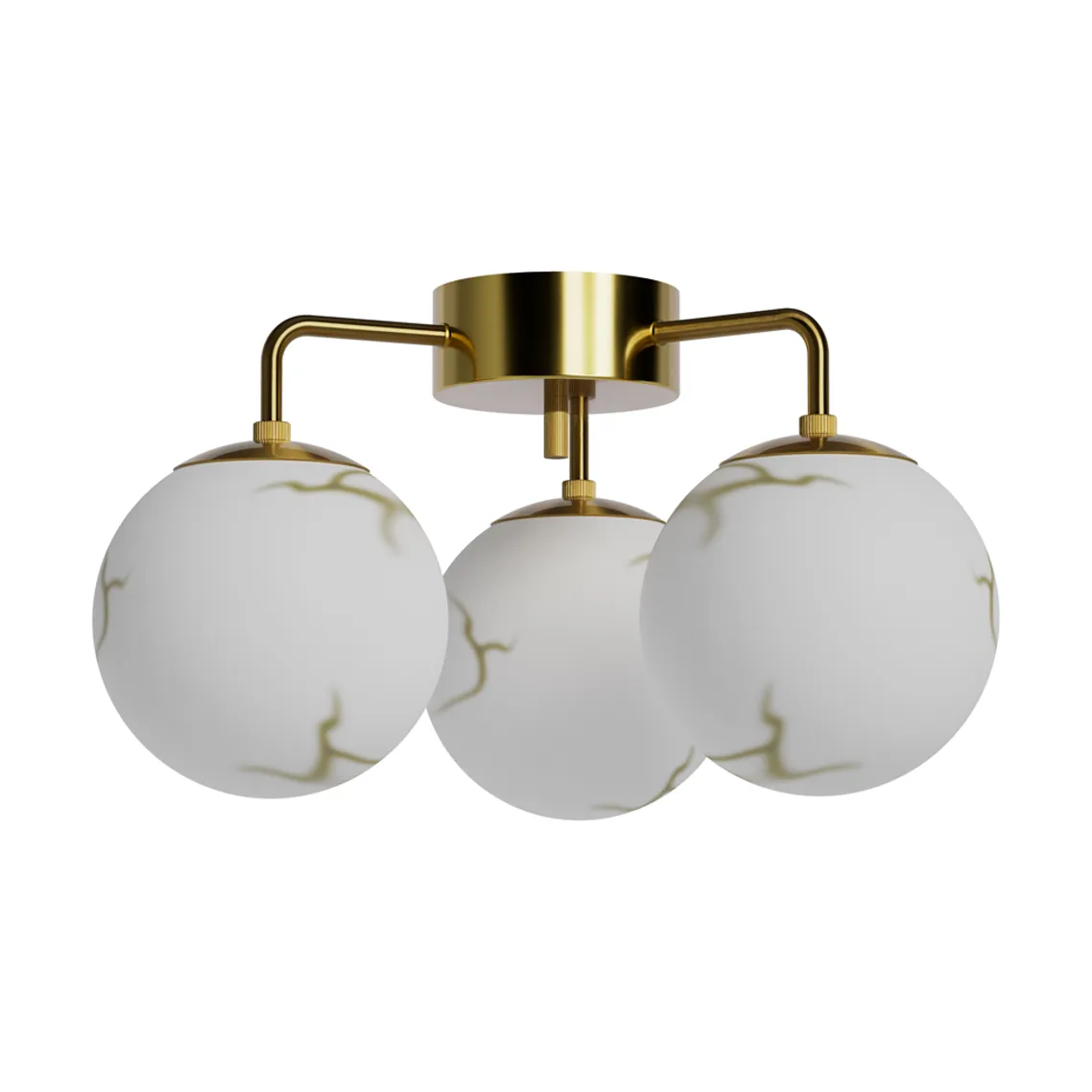 Bellagio ceiling lamp 3-lite, Brass-white By Rydéns