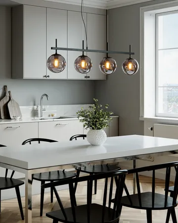 Boyle ceiling lamp - Smoke gray - By Rydéns