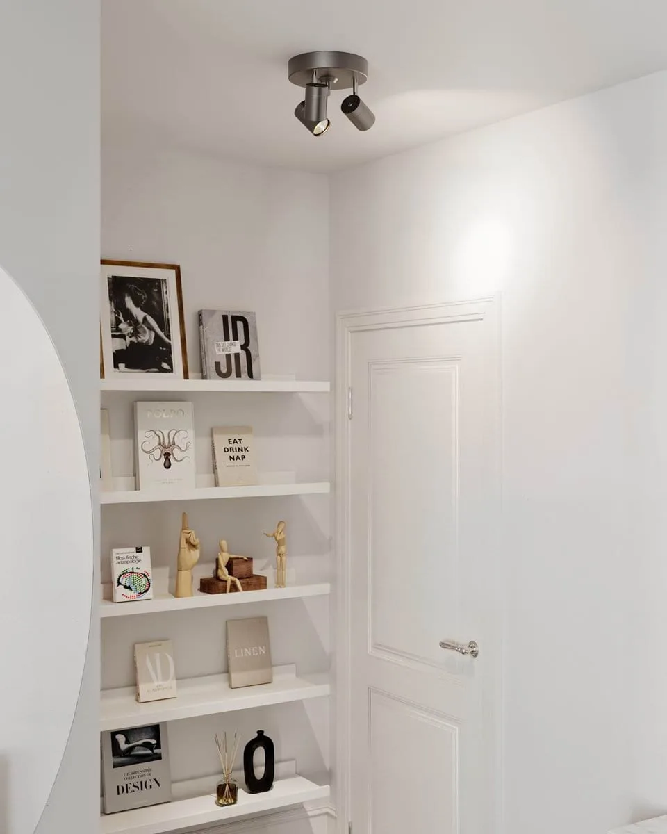 Correct 3 ceiling spotlight, Steel grey By Rydéns