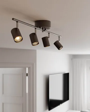 Correct 4 ceiling spotlight - Steel grey - By Rydéns