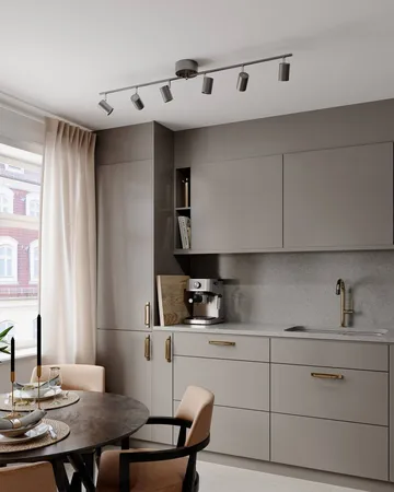 Correct 6 Ceiling Spotlight 124 cm - Steel grey - By Rydéns