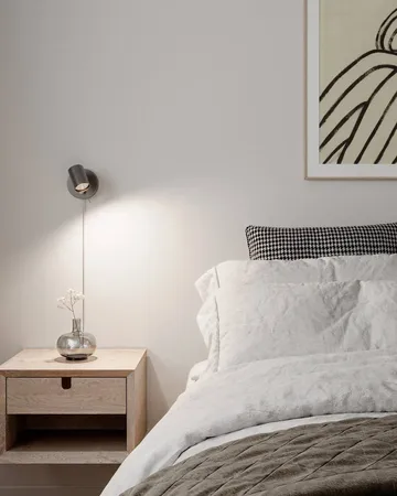 Correct wall lamp - Steel grey - By Rydéns