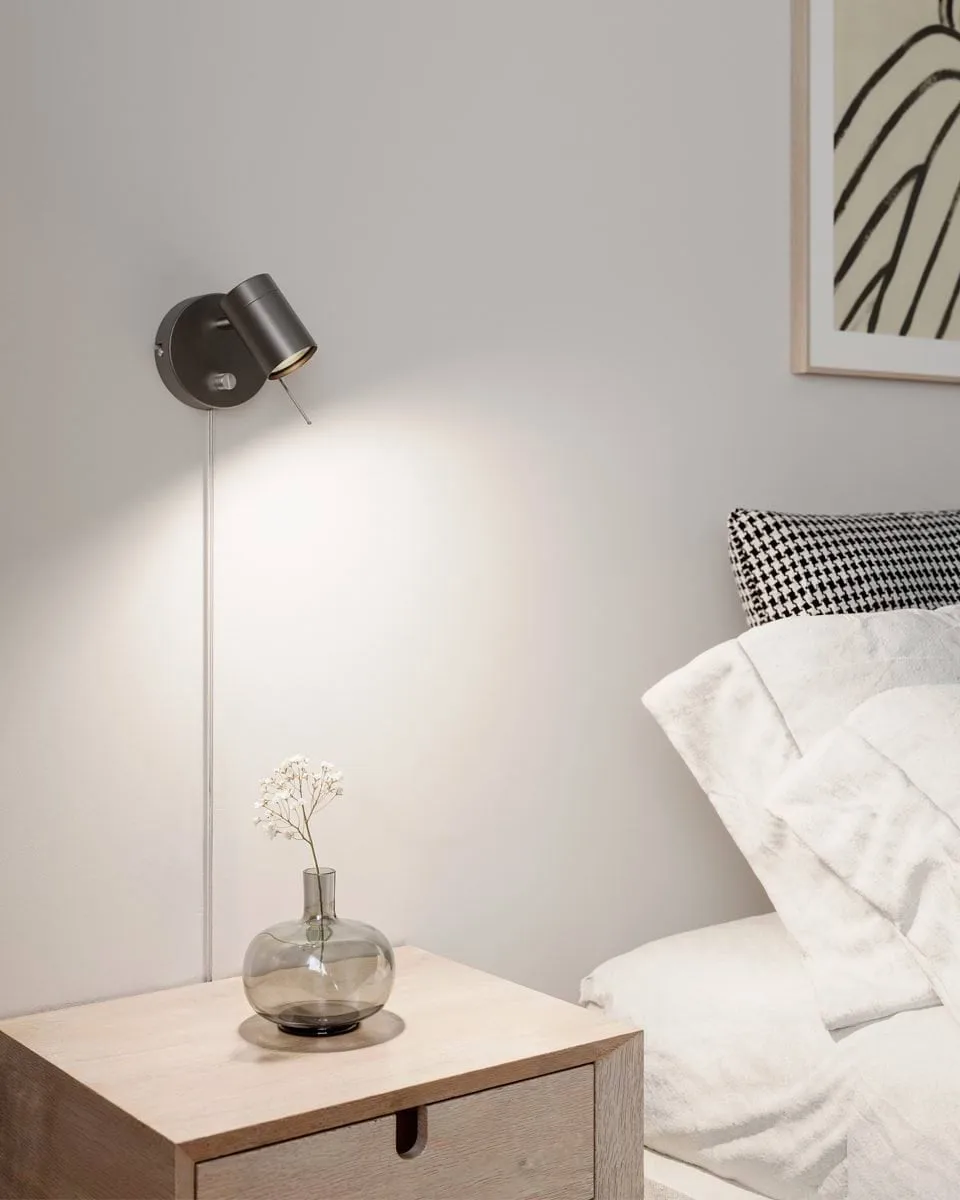 Correct wall lamp, Steel grey By Rydéns