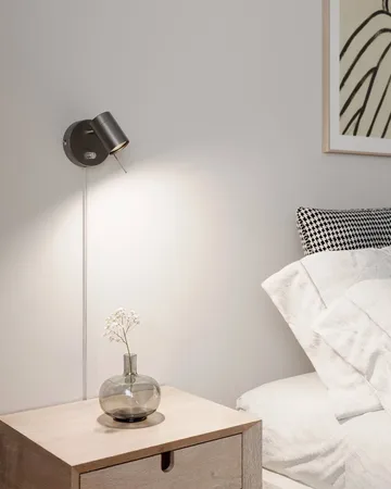 Correct wall lamp - Steel grey - By Rydéns