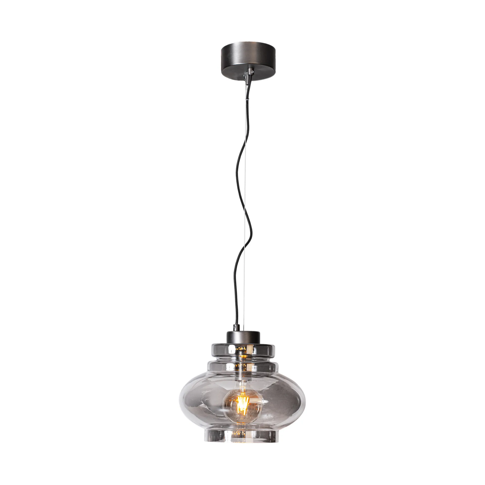 Dolores Ceiling Lamp Ø30 cm, Grey By Rydéns