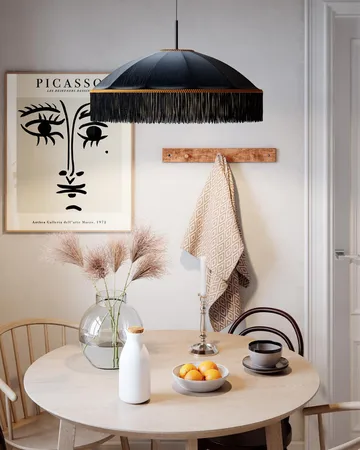 Francis ceiling lamp Ø60 cm - Black - By Rydéns