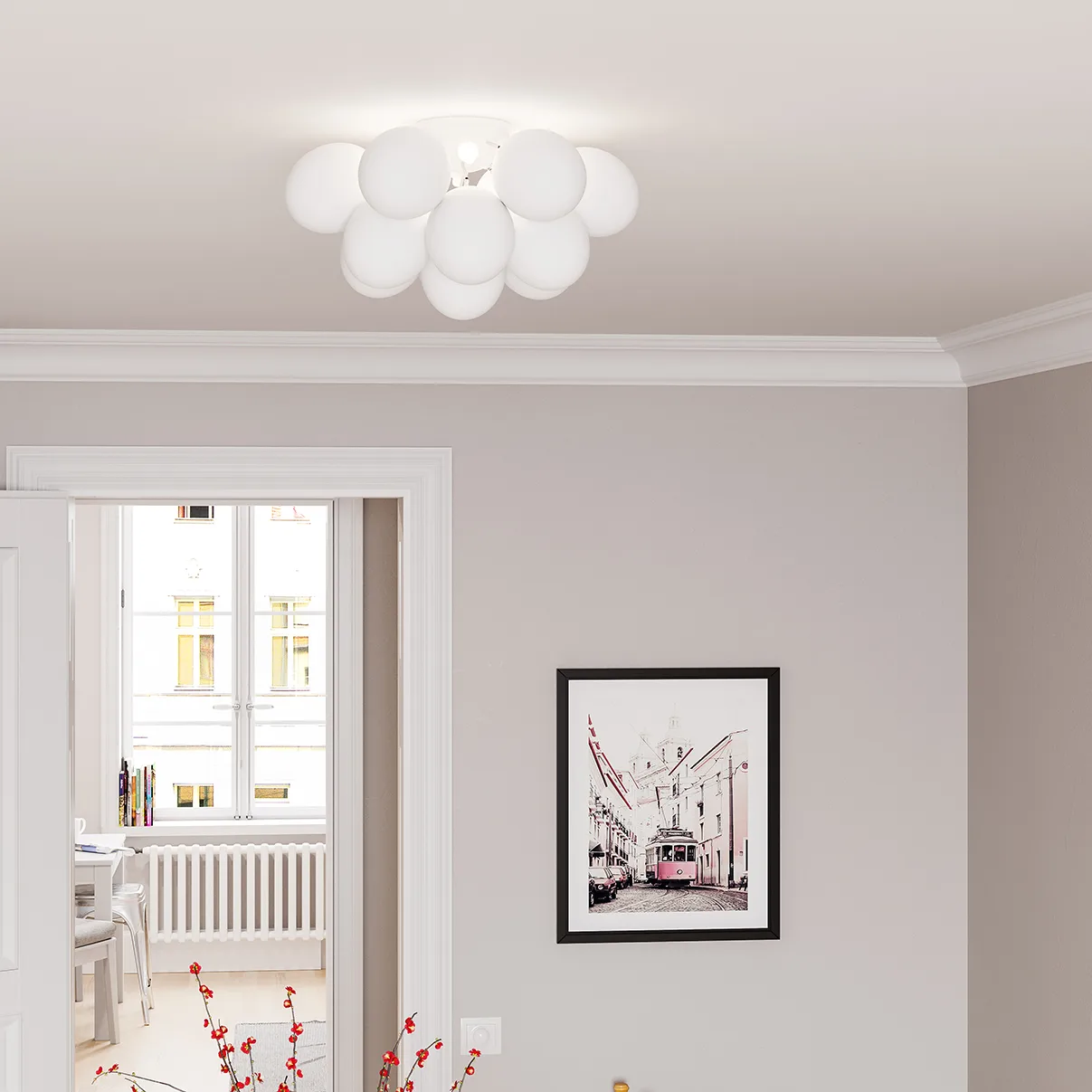 Gross ceiling lamp Ø30 cm, matte white By Rydéns
