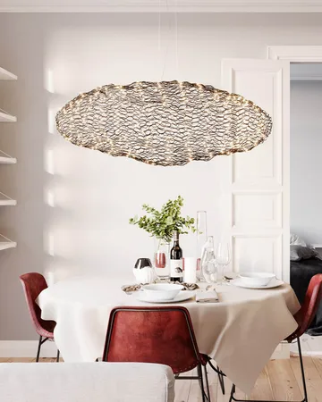 Hayden ceiling lamp - Matte black, 115 cm - By Rydéns