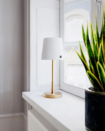 Lumi table lamp 48,5 cm - Gold-white - By Rydéns