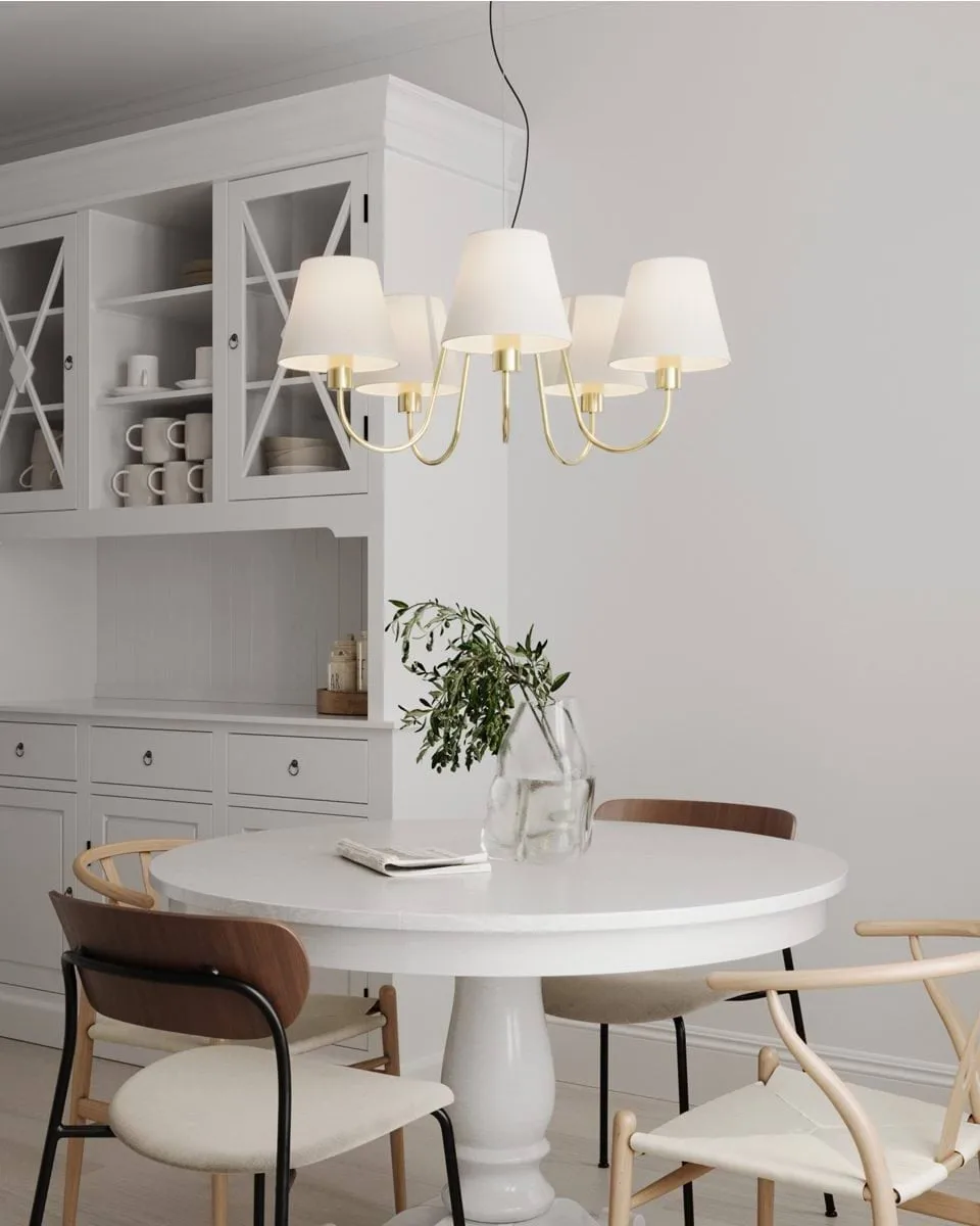 Lynx ceiling lamp, Brass-white By Rydéns