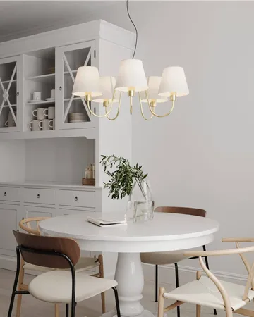 Lynx ceiling lamp - Brass-white - By Rydéns