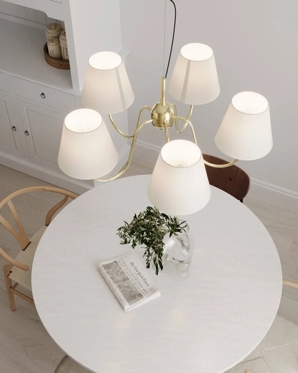 Lynx ceiling lamp, Brass-white By Rydéns
