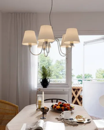 Lynx ceiling lamp - Chrome-white - By Rydéns