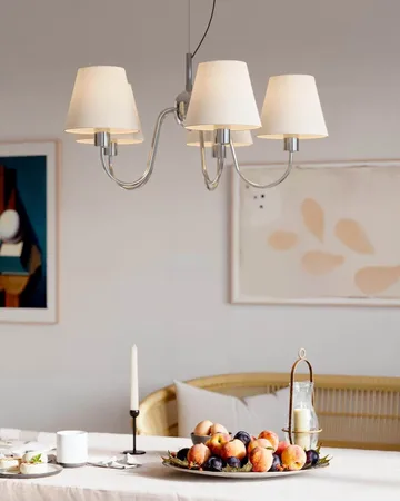 Lynx ceiling lamp - Chrome-white - By Rydéns