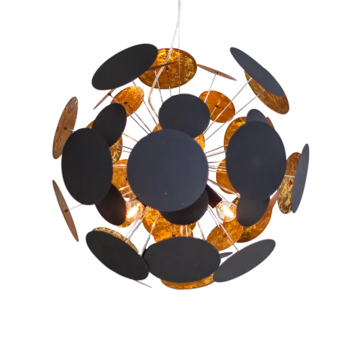 Planet ceiling lamp 55 cm - black-gold - By Rydéns