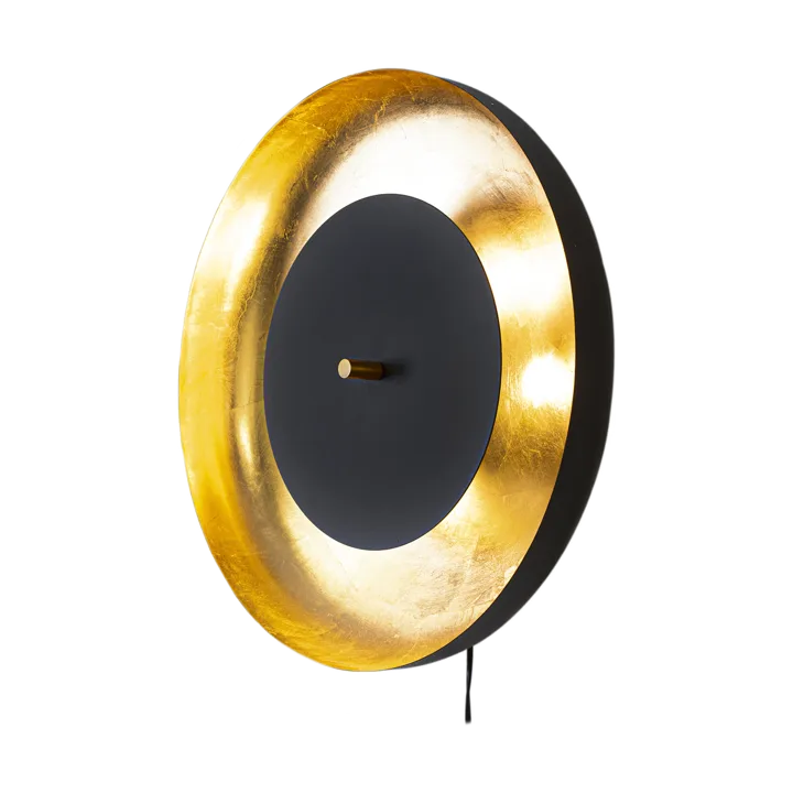 Shelby wall lamp 50 cm - Black-gold - By Rydéns