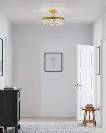 Triumph ceiling light Ø60 cm - Brass-clear, Ø50 cm - By Rydéns