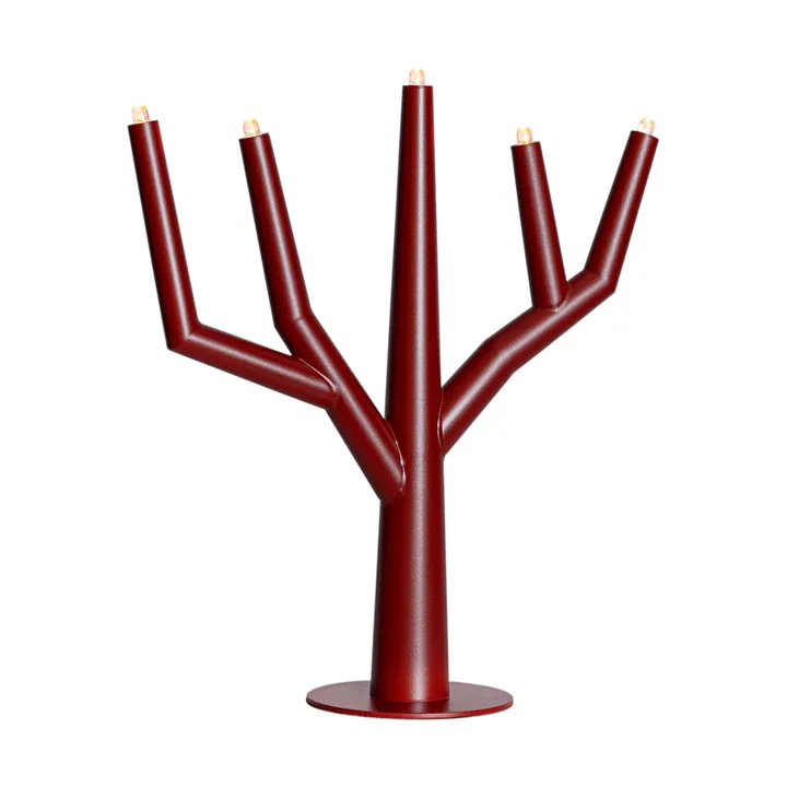 Winter Ruby advent candle holder - Oxide red - By Rydéns