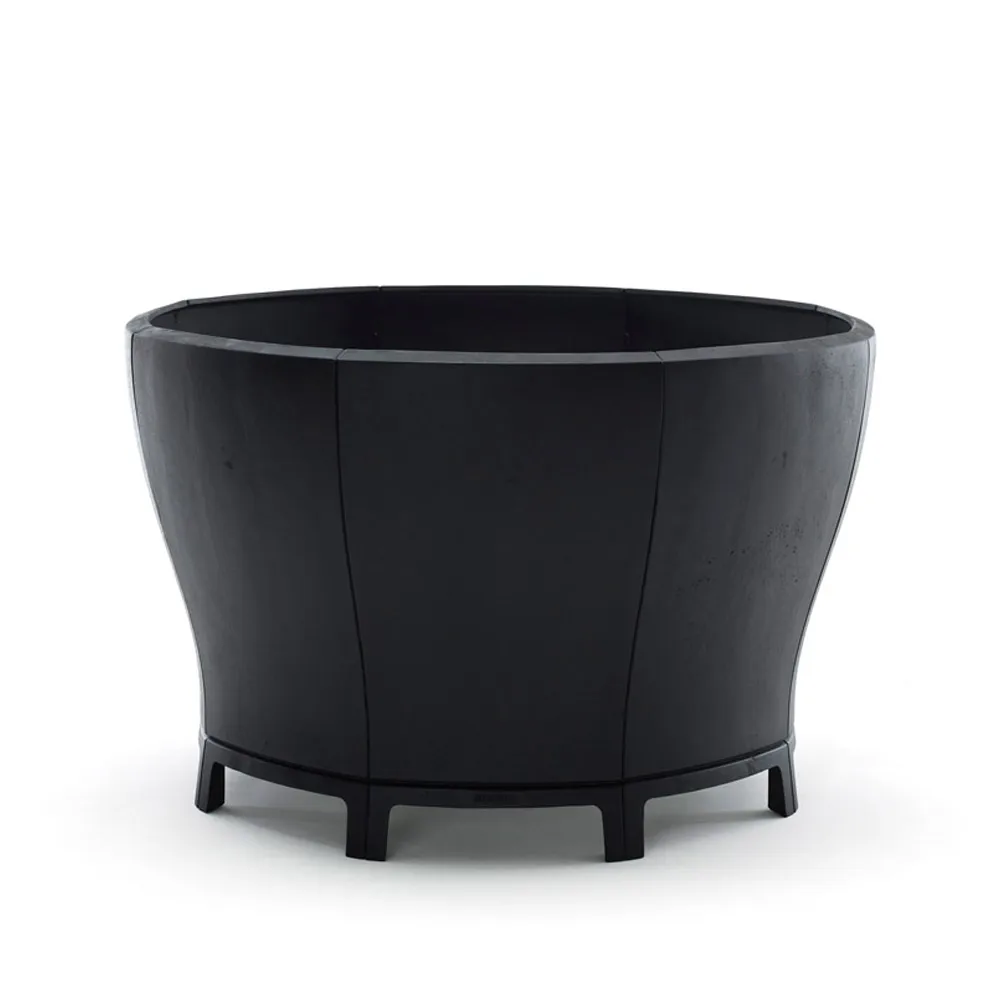 Blom plant pot, Black, large Byarums bruk