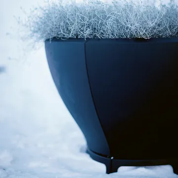 Blom plant pot - Black, wide - Byarums bruk