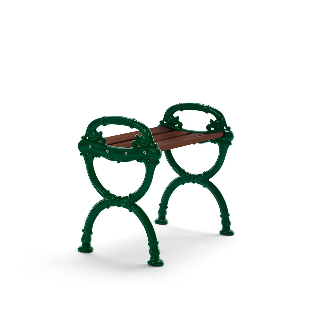 Byarum stool, Pine brown glaze, green stand Byarums bruk
